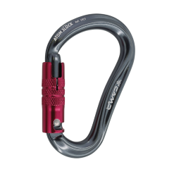 CAMP - Mosqueton Mod.: ATOM 3LOCK - Dimen.: 78 x 120 mm. - Peso: 88 gr. - Color: Gun Metal