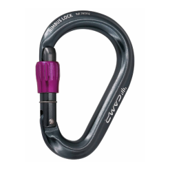 CAMP - Mosqueton Mod.: NIMBUS LOCK - Dimen.: 71 x 101 mm. - Peso: 69 gr. - Color: Gun Metal/Fuchsia