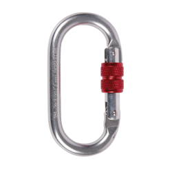 CAMP - SET Mosquetones Mod.: OVAL STANDARD LOCK - Dimen.: 108 x 58 mm - Material: Acero al Carbono - Peso: 800 Gr.