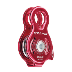 CAMP - Polea Mod.: SPHINX - Ø Cuerda: 13 mm. - Material: Aleacion de Aluminio - Peso: 95 Gr. - Color: Rojo