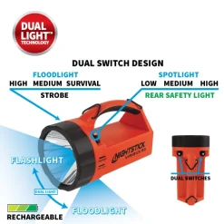 Alternative view of NIGHTSTICK - Linterna Recargable de Doble Luz Mod.: VIRIBUS®